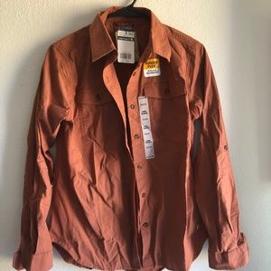 Carhartt womens button front Rugged Flex Bozeman shirt size small